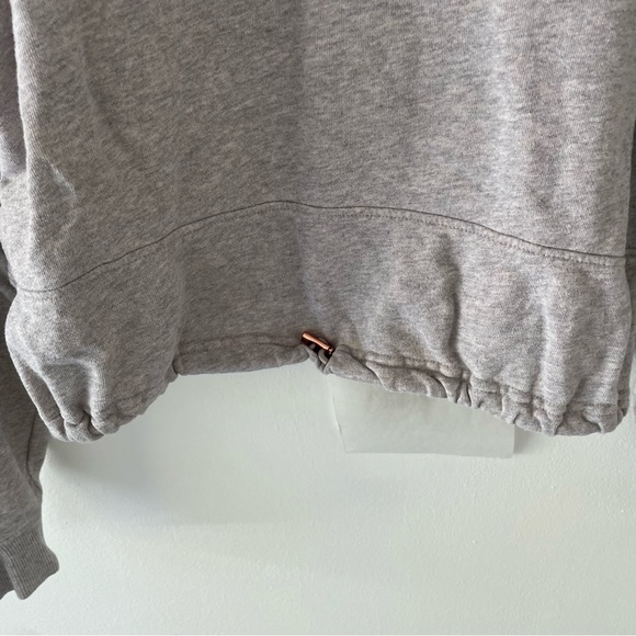 Spiritual Gangster gray cropped cinched waist Sweatshirt 27114 - Picture 4 of 8